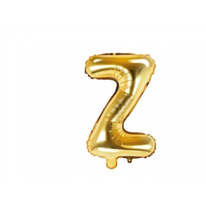 Folinis balionas raidė Z auksinė 35 cm