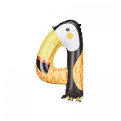 Folinis balionas skaičius 4 - pelikanas 68*91 cm