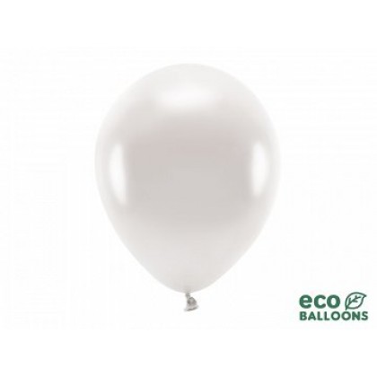 ECO balionai  10 vnt,  30 cm blizgantys perlo spalvos