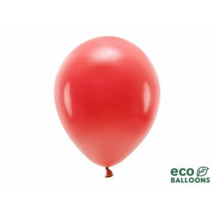 ECO balionai  10 vnt,  30 cm tamsiai raudoni