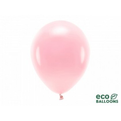 ECO balionai  10 vnt,  30 cm ryškiai rožiniai