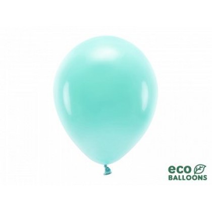 ECO balionai  10 vnt,  30 cm melsvai žali