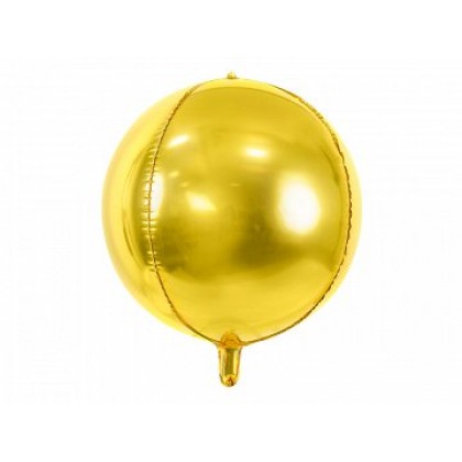 Folinis balionas " Kamuolys" 40 cm auksinis