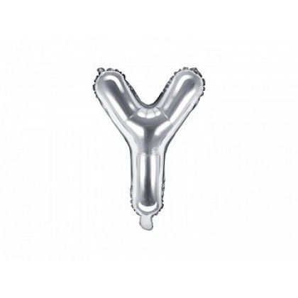 Folinis balionas raidė Y sidabrinis 35 cm