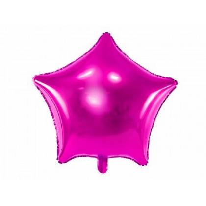 Folinis balionas "Žvaigždė" 48 cm tamsiai rožinis