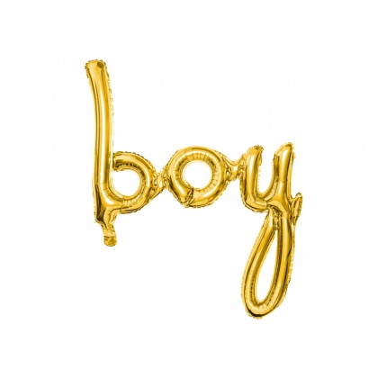 Foliniai balionai "boy" auksiniai 63*74cm