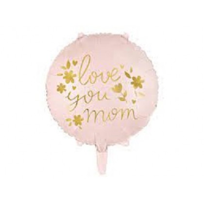 Folinis balionas "love you mom" 45 cm