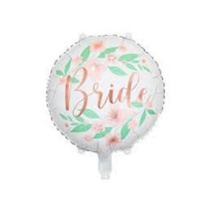Folinis balionas "Bride" baltas 45 cm