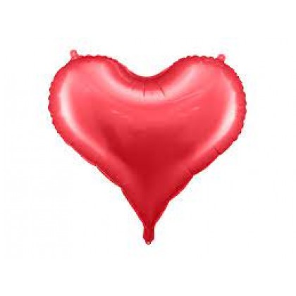 Folinis balionas "Širdelė" 75&64.5cm raudona