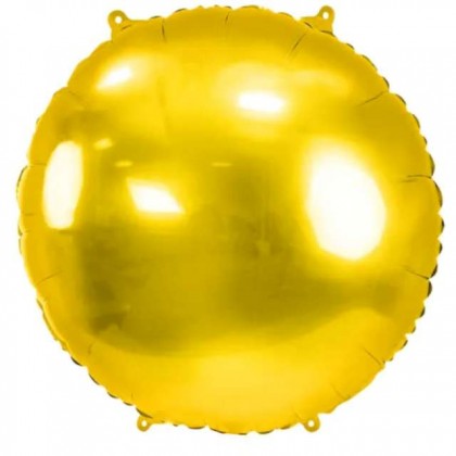 Folinis balionas apvalus auksinis 59 cm