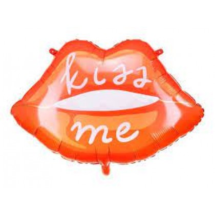 Folinis balionas "Kiss Me" 86.5&65 cm