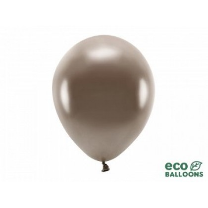 ECO balionai  10 vnt,  30 cm blizgantys rudi