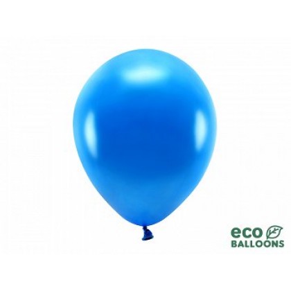ECO balionai  10 vnt,  30 cm blizgantys  mėlyni granatiniai