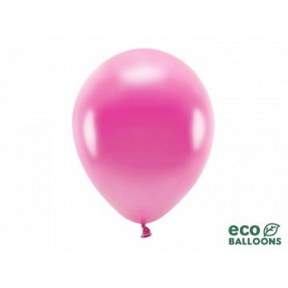 ECO balionai  10 vnt,  30 cm blizgantys tamsiai rožiniai