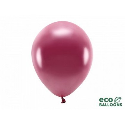 ECO balionai  10 vnt,  30 cm blizgantys tamsiai bordo