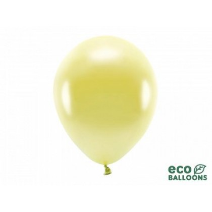 ECO balionai  10 vnt,  30 cm mažiau blizgantys geltoni