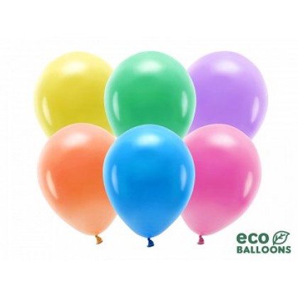 ECO balionai  10 vnt,  30 cm spalvoti