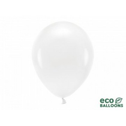 ECO balionai  10 vnt,  30 cm balti