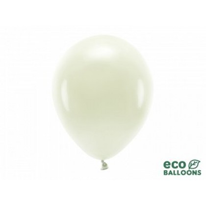 ECO balionai  10 vnt,  30 cm kreminiai