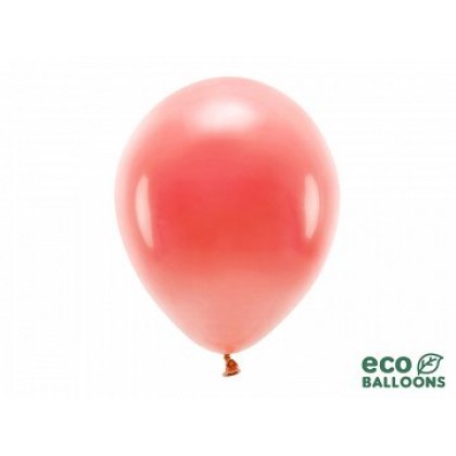 ECO balionai  10 vnt,  30 cm šviesiai raudoni