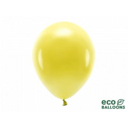 ECO balionai  10 vnt,  30 cm tamsiai geltoni