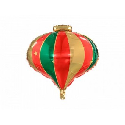 Folinis balionas "Kalėdinis žaisliukas" 51&49 cm