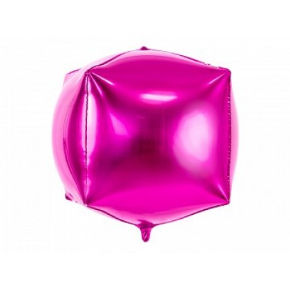 Folinis balionas Cubic 35*35*35 cm rausvas