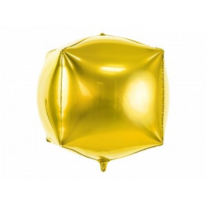 Folinis balionas Cubic 35*35*35 cm auksinis