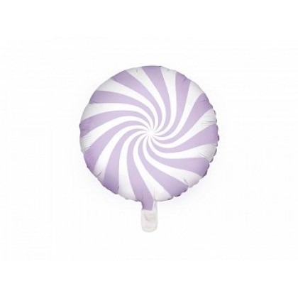 Folinis balionas "Saldainis Candy" balta violetinė
