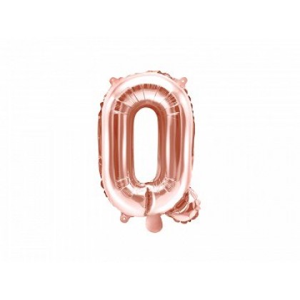 Folinis balionas raidė Q rausva 35 cm