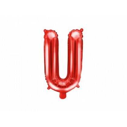 Folinis balionas U raudonas 35 cm