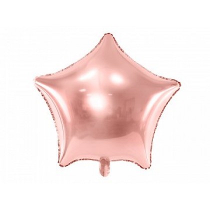 Folinis balionas "Žvaigždė" 48 cm šviesiai rožinis