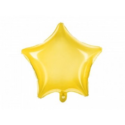 Folinis balionas "Žvaigždė" 48 cm  geltona