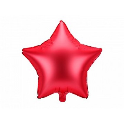Folinis balionas "Raudona žvaigždė" 48 cm 