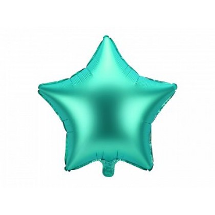 Folinis balionas "Žalia žvaigždė" 48 cm 