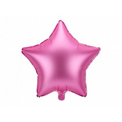 Folinis balionas "Rožinė žvaigždė" 48 cm 