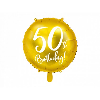 Balionas folinis apvalus 50 gimtadienis