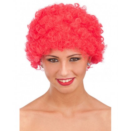 Klouno perukas raudonas