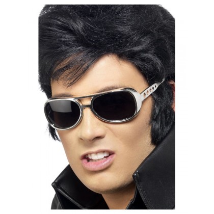 Akiniai " Elvis Presley" sidabriniai