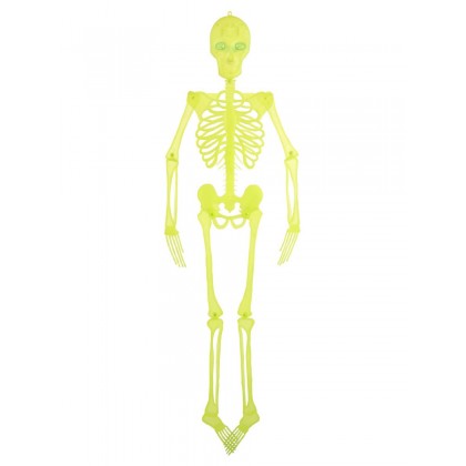 Neoninis skeletas su šviečiančiom akim 150 cm