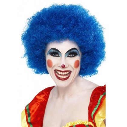 Perukas "Crazy Clown" mėlynas