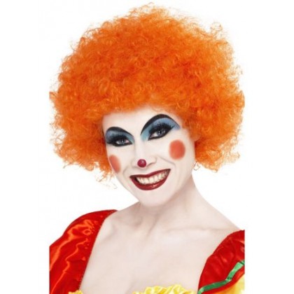Perukas "Crazy Clown" oranžinis